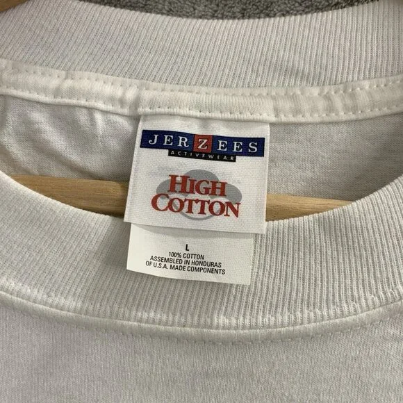 Vintage Jerzees Shirt Mens Large Air & Space Museum Tee White Smithsonian 1998 - Picture 6 of 7